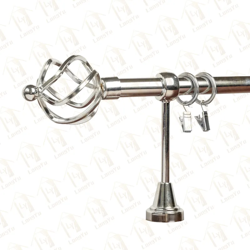 metal curtain rod finials
